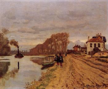 Claude Oscar Monet : Infantry Guards Wandering along the River